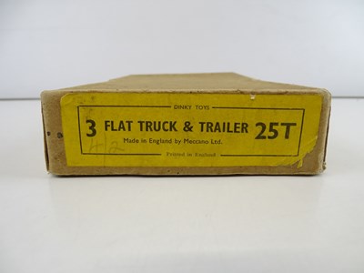 Lot 59 - A DINKY 25T Flat Truck & Trailer trade box...