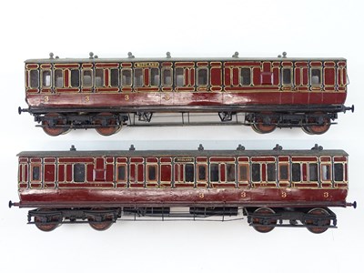 Lot 610 - A pair of finescale kitbuilt O gauge early...