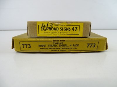 Lot 63 - A set of DINKY No. 47 Road Signs in the...