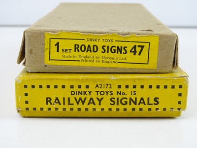 Lot 90 - A set of DINKY No. 47 Road Signs in the...