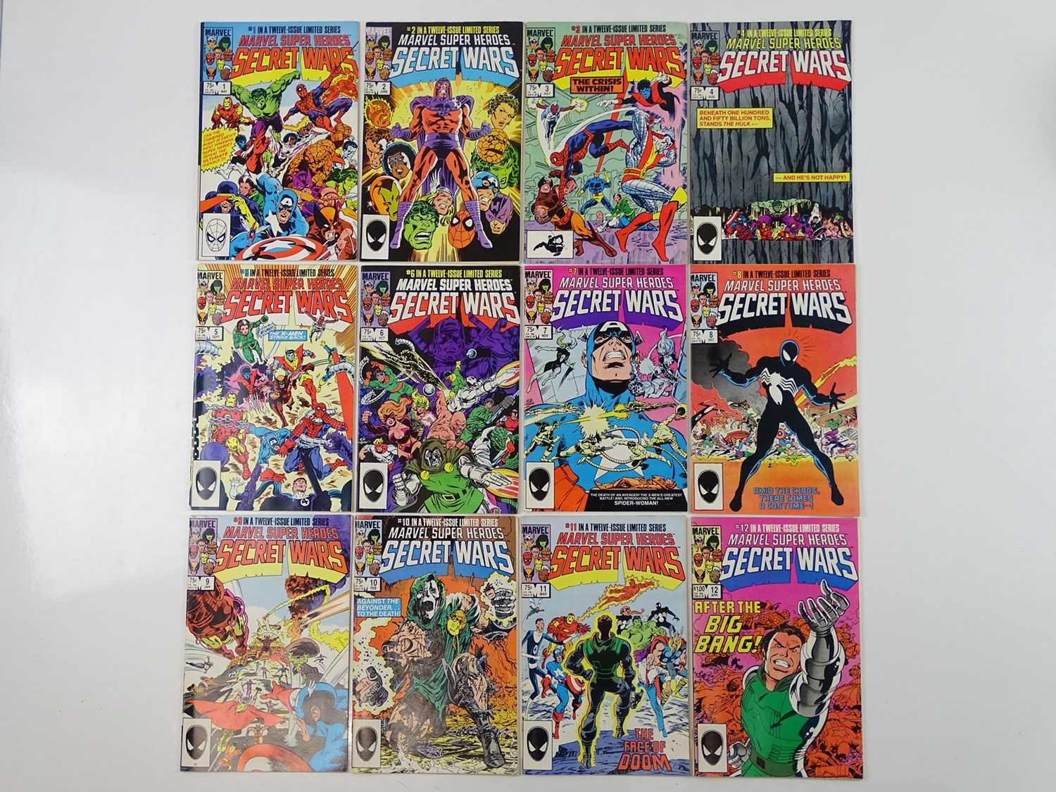 Lot 100 - MARVEL SUPER HEROES SECRET WARS #1, 2, 3, 4, 5,...