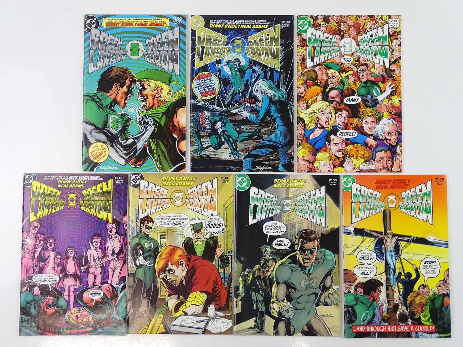 Lot 118 - GREEN LANTERN with GREEN ARROW #1, 2, 3, 4, 5,...