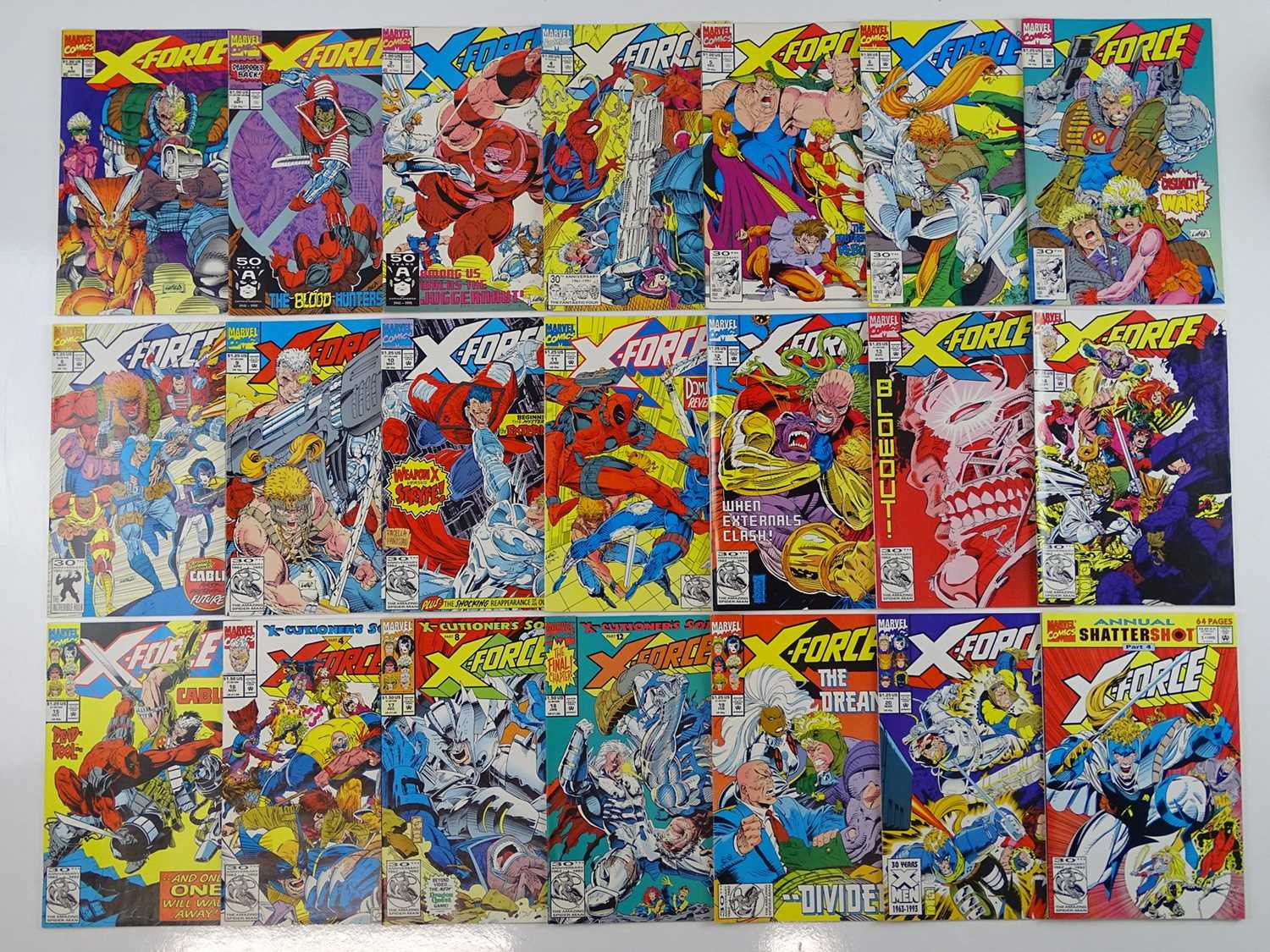 Lot 179 - X-FORCE #1, 2, 3, 4, 5, 6, 7, 8, 9, 10, 11, 12,...