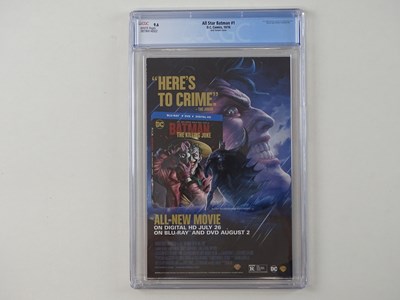 Lot 217 - ALL STAR BATMAN #1 - (2016 - DC) - GRADED 9.6...