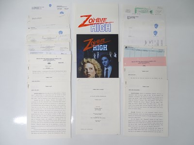 Lot 457 - ZOMBIE HIGH (1987) - production paperwork and...