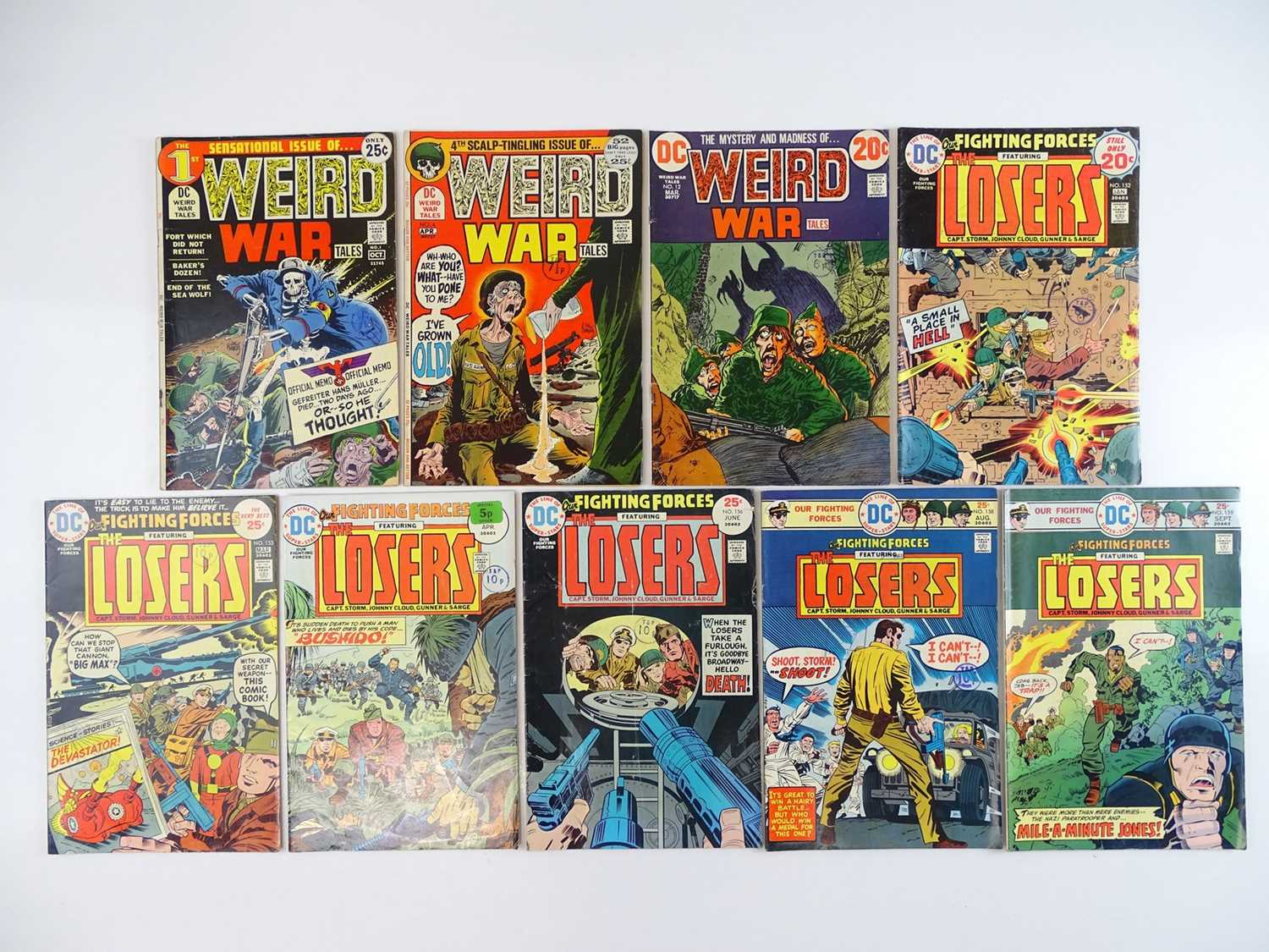 Lot 30 - WEIRD WAR TALES & OUR FIGHTING FORCES: THE...
