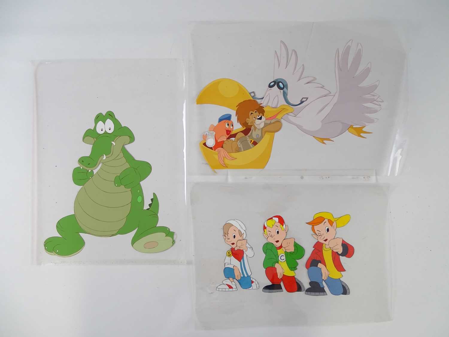 Lot 504 - Three cartoon hand painted cells on acetate...