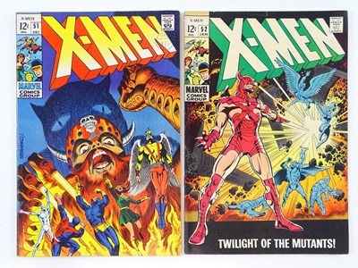 Lot 358 - X-MEN #51 & 52 (2 in Lot) - (1968/69 - MARVEL -...