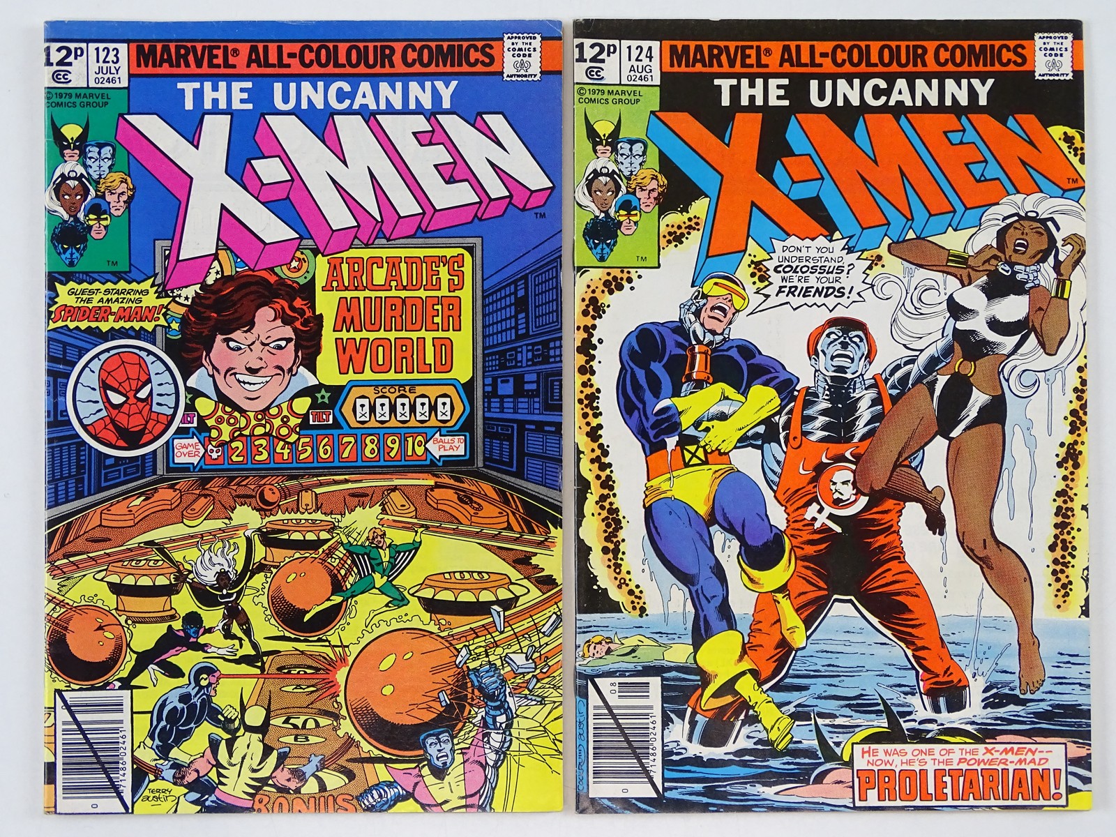 Lot 450 - UNCANNY X-MEN #123 & 124 - (2 in Lot) -