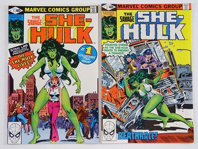 Lot 520 - SAVAGE SHE-HULK #1 & 2 - (1975 - MARVEL) - HOT...