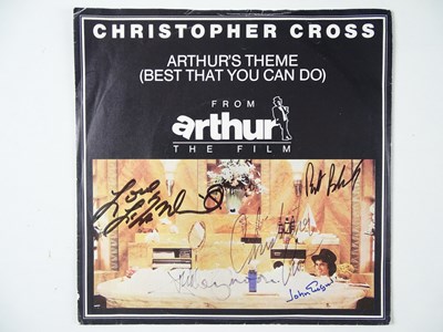 Lot 528 - Signed 45rpm single 'Arthur's Theme' from the...