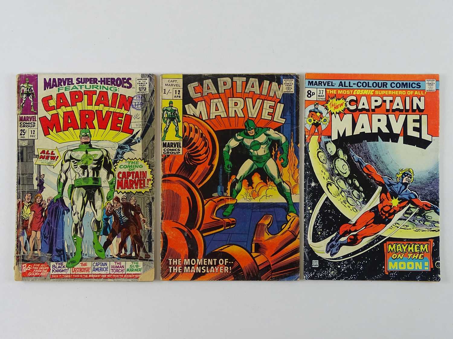 Lot 69 - MARVEL SUPERHEROES #12, and CAPTAIN MARVEL #12...