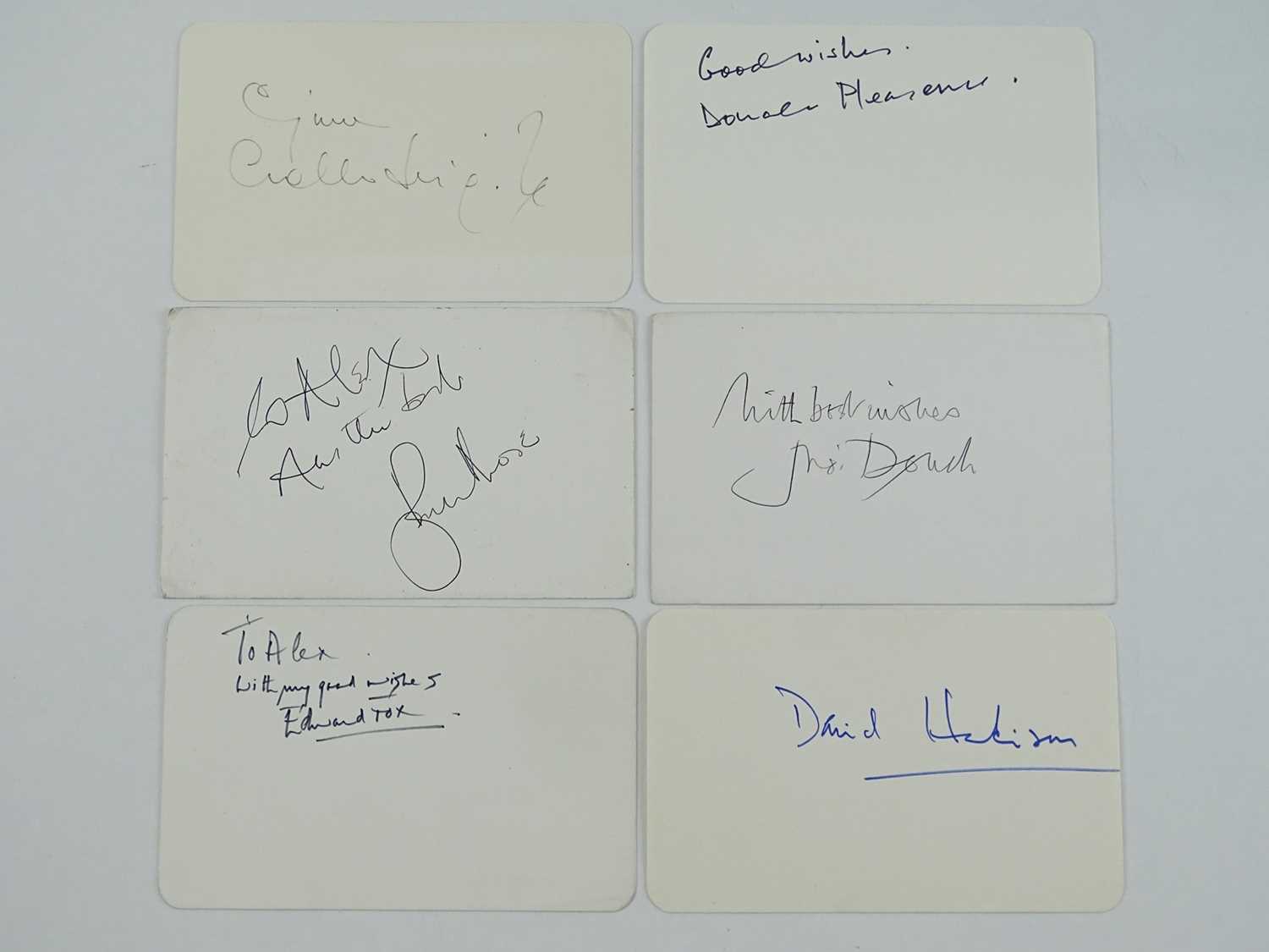 Lot 209 - JAMES BOND: A mixed group of signed cards...