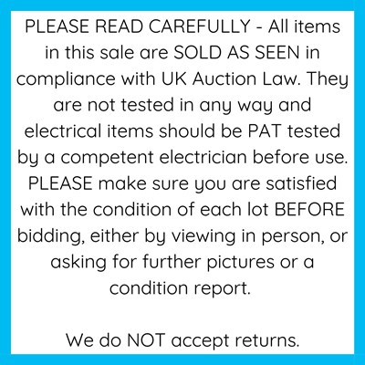 Lot 1 - PLEASE READ CAREFULLY - All items in this sale...