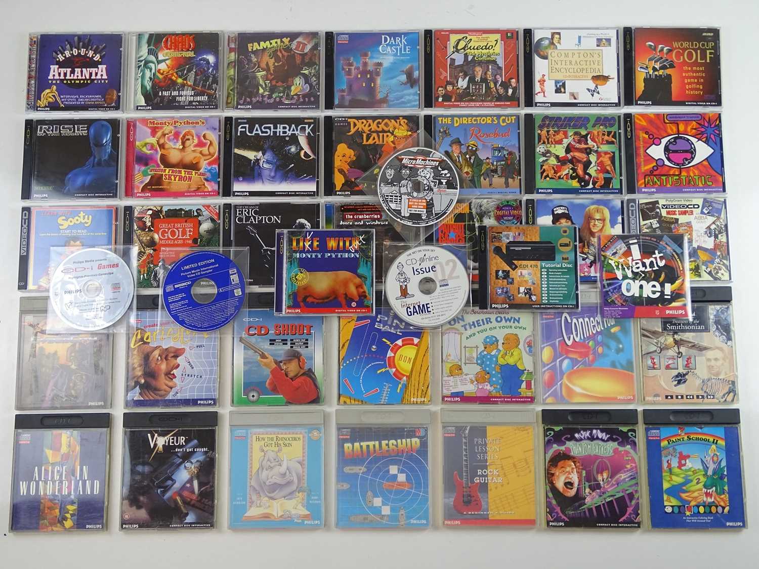 Lot 38 - Philips CD-i games and music including Cluedo