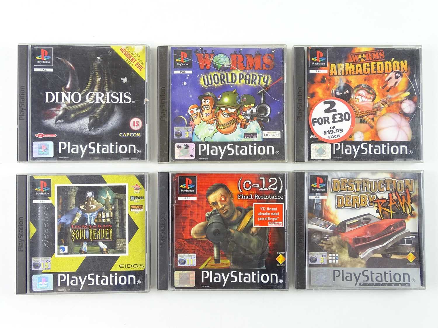 Lot 59 Playstation games - Worms