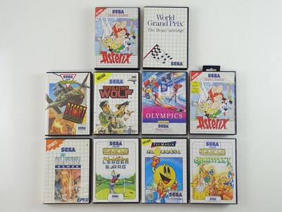Lot 79 - Sega Master System games inlcuding Pac Mania,...