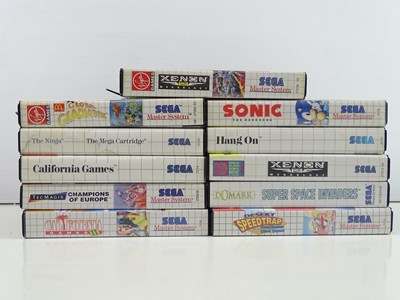Lot 80 - Sega Master System games including Sonic the...