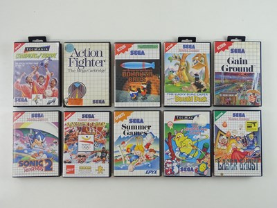 Lot 84 - Sega Master System games including Sonic the...