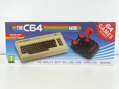 Lot 114 - A retro C64 Mini console with 64 games...