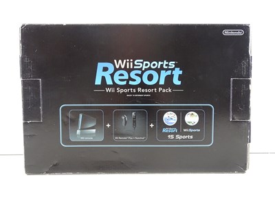 Lot 145 - Wii console, Black version with Sports Resort...