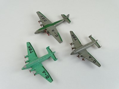 Lot 106 - A group of three unboxed DINKY aircraft...
