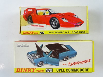 Lot 114 - A pair of DINKY Speedwheels issue cars...