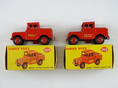 Lot 120 - A pair of DINKY 255 Mersey Tunnel Police Vans -...