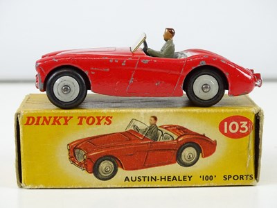 Lot 127 - A group of DINKY Austin Healey '100' Sports...