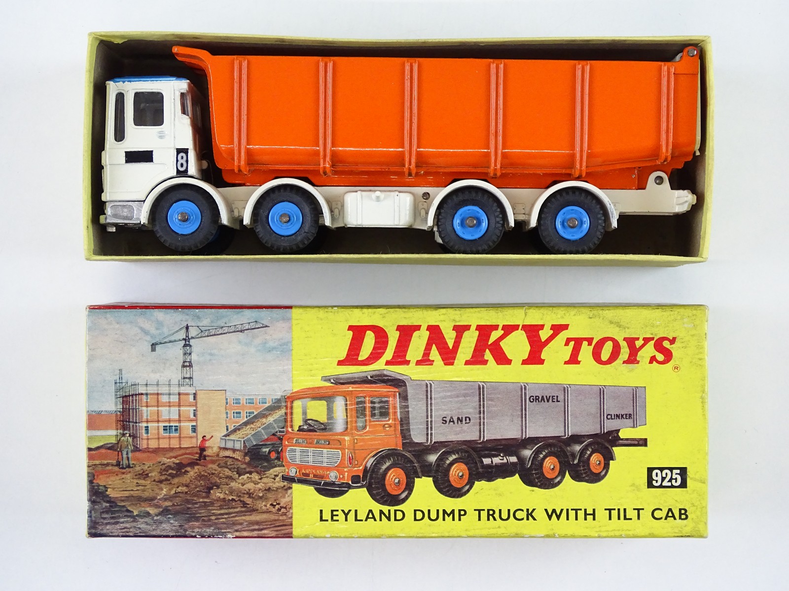 Dinky Toys GB No. 925 Leyland Dump Truck With Tilt Cab Never
