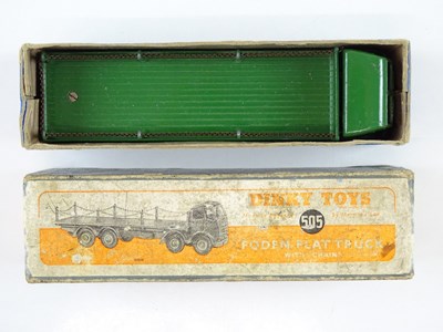 Lot 133 - A DINKY 505 Foden Flat Truck with chains in...