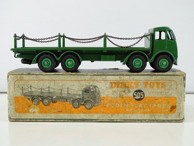 Lot 133 - A DINKY 505 Foden Flat Truck with chains in...