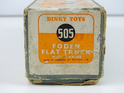 Lot 133 - A DINKY 505 Foden Flat Truck with chains in...