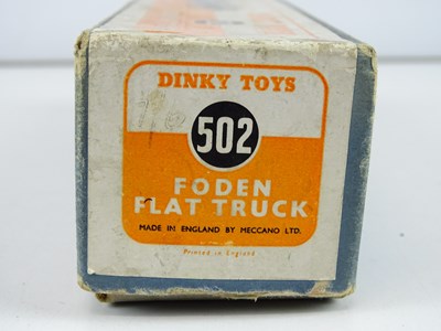 Lot 140 - A DINKY 502 Foden Flat Truck, 2nd style cab in...