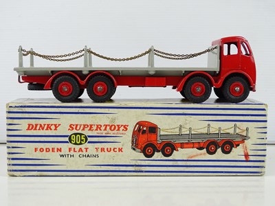 Lot 141 - A DINKY 905 Foden Flat Truck with chains, 2nd...