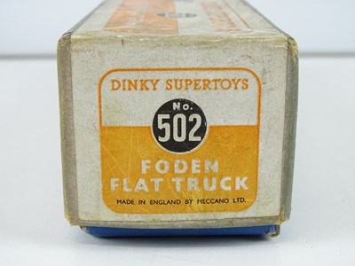 Lot 143 - A DINKY 502 Foden Flat Truck, 2nd style cab in...