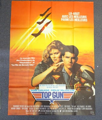 Lot 69 - TOP GUN (1986) - French 'Grande' film poster -...