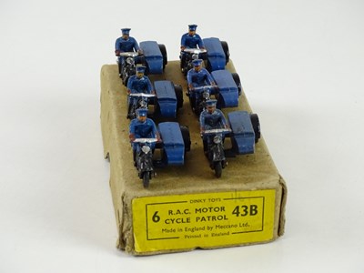 Lot 155 - A DINKY 43B R.A.C. Motor Cycle Patrol trade...