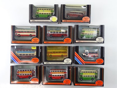 Lot 16 - A mixed group of 1:76 scale buses by EFE in...