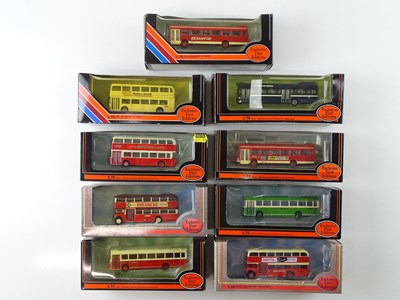 Lot 17 - A mixed group of 1:76 scale buses by EFE in...