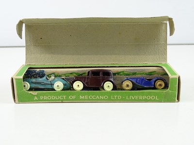 Lot 170 - A DINKY Toys No 35 Small Motor Cars set...