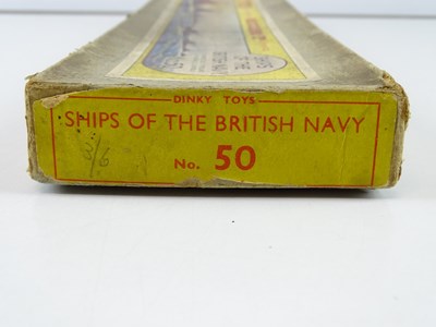 Lot 177 - A DINKY Toys 'Ships of the British Navy' No 50...