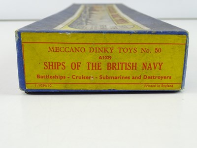 Lot 179 - A DINKY Toys 'Ships of the British Navy' No 50...