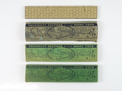 Lot 194 - A group of DINKY Toys pavement sections - four...