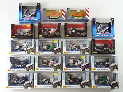 Lot 2 - A large quantity of diecast motorbikes mostly...