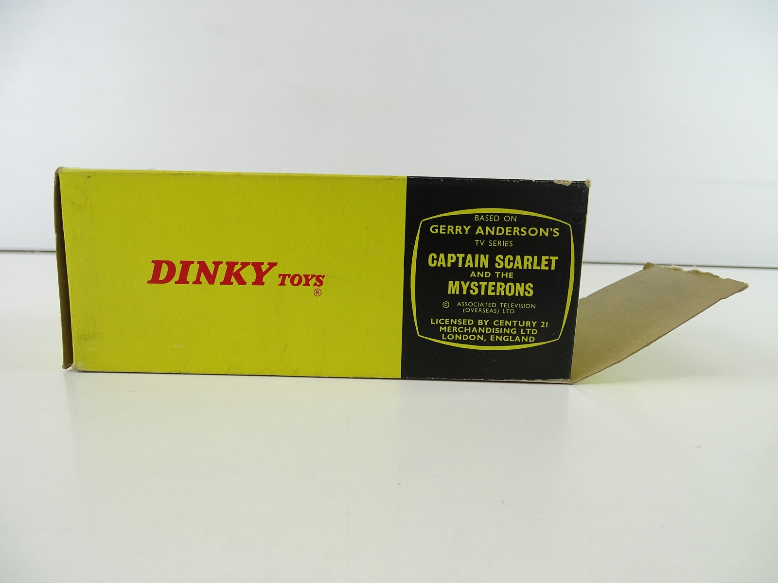 Restored Gerry Anderson Dinky 104 Captain Scarlet Spectrum Pursuit Vehicle Captain Black Version In Repro Box - Sally Antiques - Foto 14