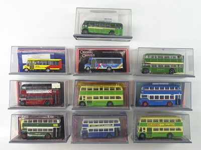 Lot 21 - A mixed group of 1:76 scale buses by Corgi OOC...