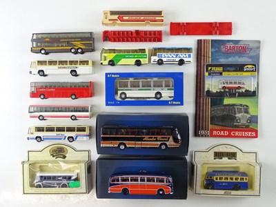 Lot 24 - A group of mixed scale diecast buses by...
