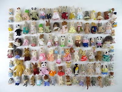 Lot 246 - A large group of SYLVANIAN FAMILIES figures,...