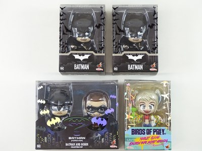 Lot 287 - A group of five HOT TOYS COSBABY DC Batman...